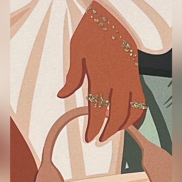 NEW Designart 'Chanel Resort Babe' Modern Framed Canvas Wall Art Print 16" x 20" - Picture 4 of 9